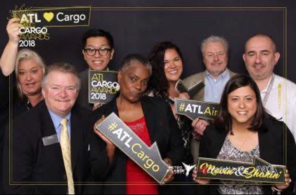 Air cargo professionals celebrating together at the 2018 ATL Cargo Awards