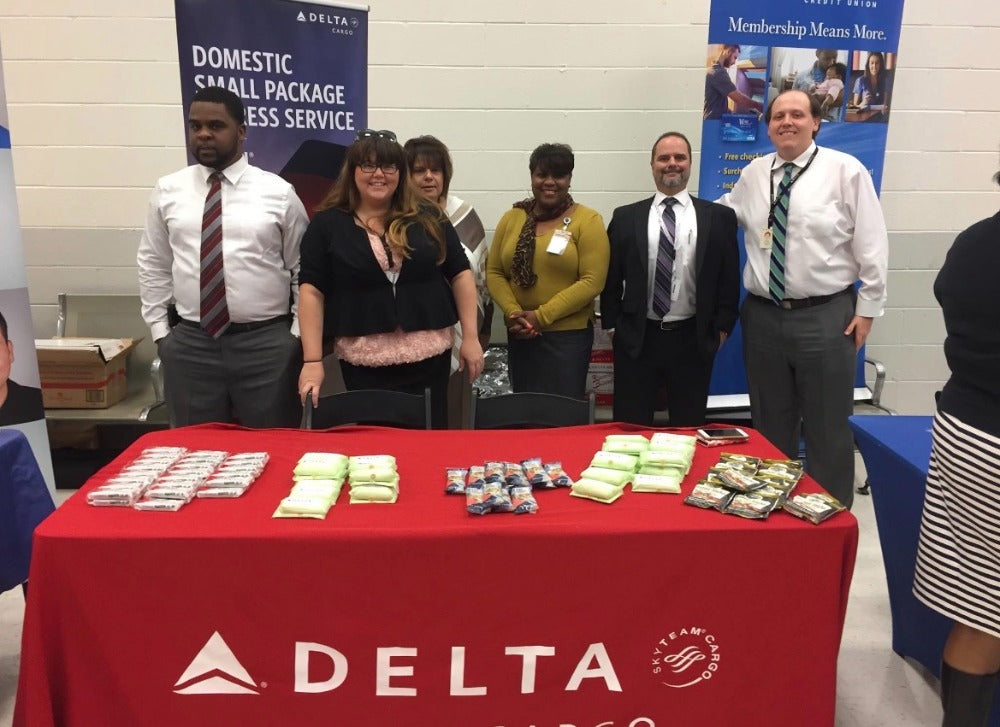Delta Cargo representatives participating in an Atlanta Air Cargo Association industry event