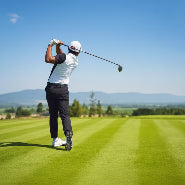Single golfer picture